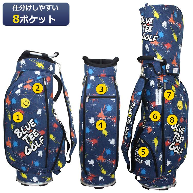 ブルーティーゴルフ デニムペイント キャディーバッグ CB-027 【BLUE TEE GOLF】_9