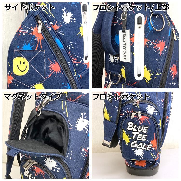 ブルーティーゴルフ デニムペイント スタンドバッグ CB-028 【BLUE TEE