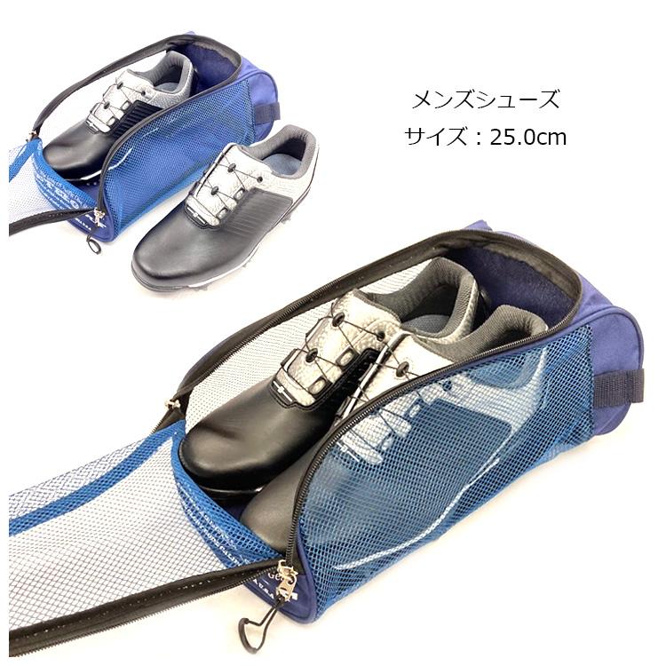 BLUE TEE GOLF ブルーティーゴルフ ナイロン メッシュシューズケース