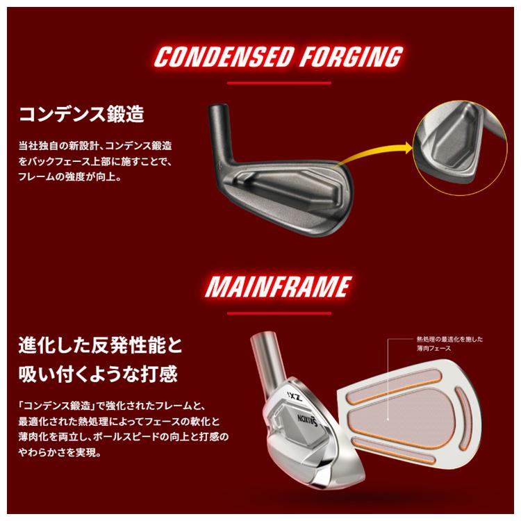 【カスタム品】DUNLOP ダンロップ SRIXON スリクソン ZXi5 アイアン 6本組（＃5〜PW）N.S PRO ZELOS 8 7 6シャフト_6