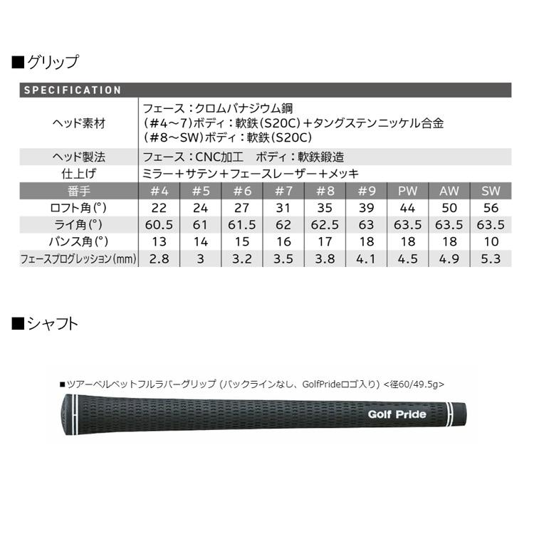 【カスタム品】DUNLOP ダンロップ SRIXON スリクソン ZXi5 アイアン 6本組（＃5〜PW）N.S PRO ZELOS 8 7 6シャフト_8