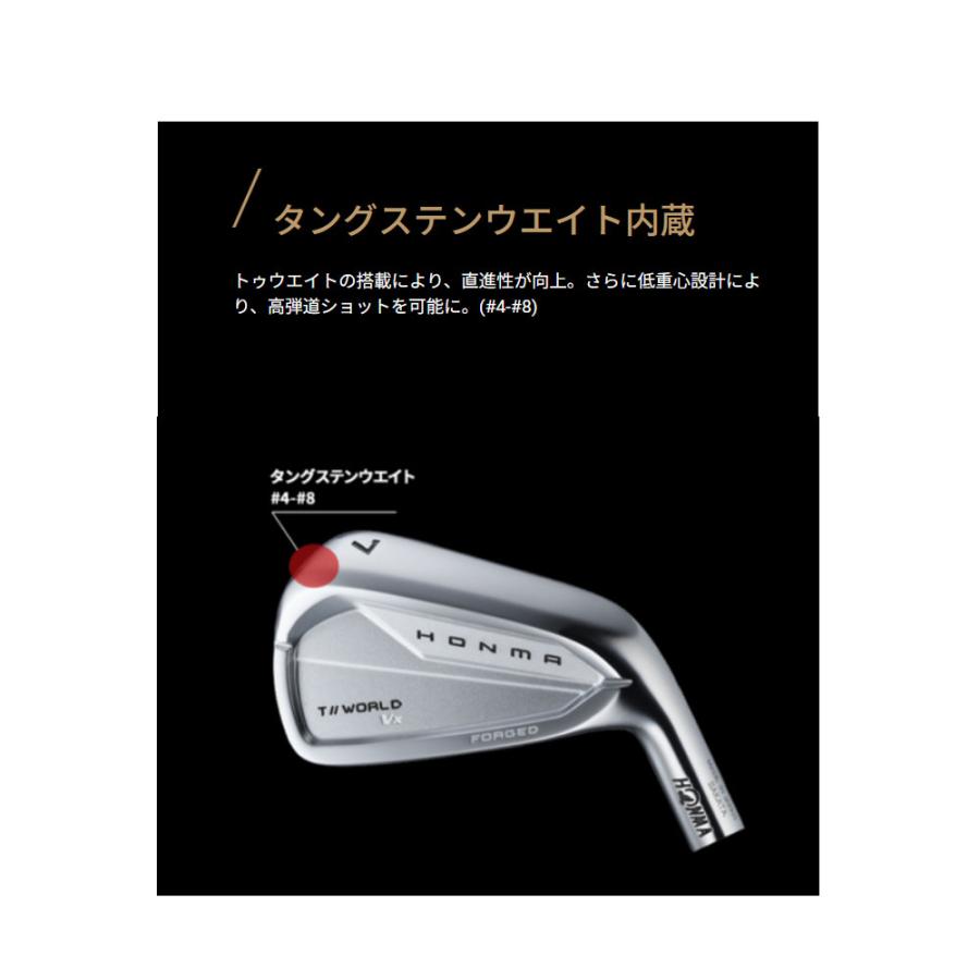 HONMA GOLF（本間ゴルフ） ホンマゴルフ T//WORLD Vx アイアン 5本組