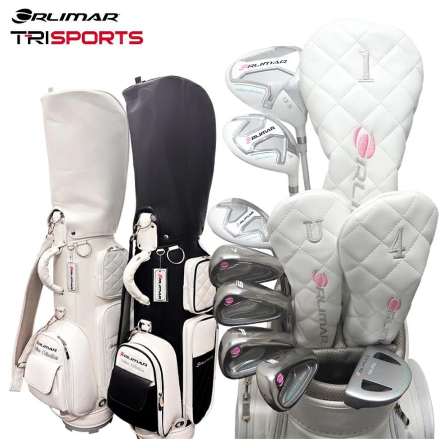極美品 初心者に優しい 可愛い ORLIMAR レディースゴルフクラブ8本セット オリマーゴルフ ORLIMAR TRI-SPORTS レディース クラブセットTRI-202 8