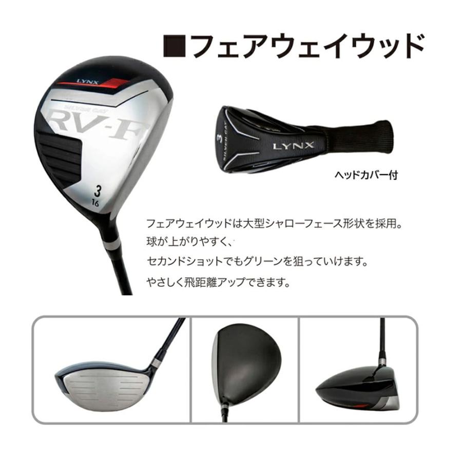 Lynx リンクス ゴルフ SILVER CAT RV-F 1W/3W/UT/#6〜PW/SW/PT