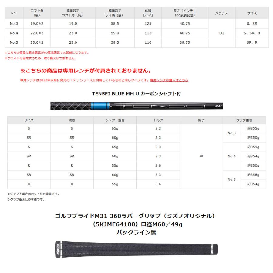 MIZUNO（ミズノ） JPX ONE ユーティリティ TENSEI BLUE MM U