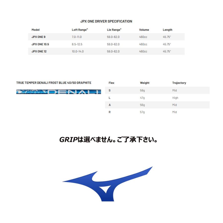 MIZUNO（ミズノ） (USモデル) JPX ONE ドライバー DENALI FROST BLUE