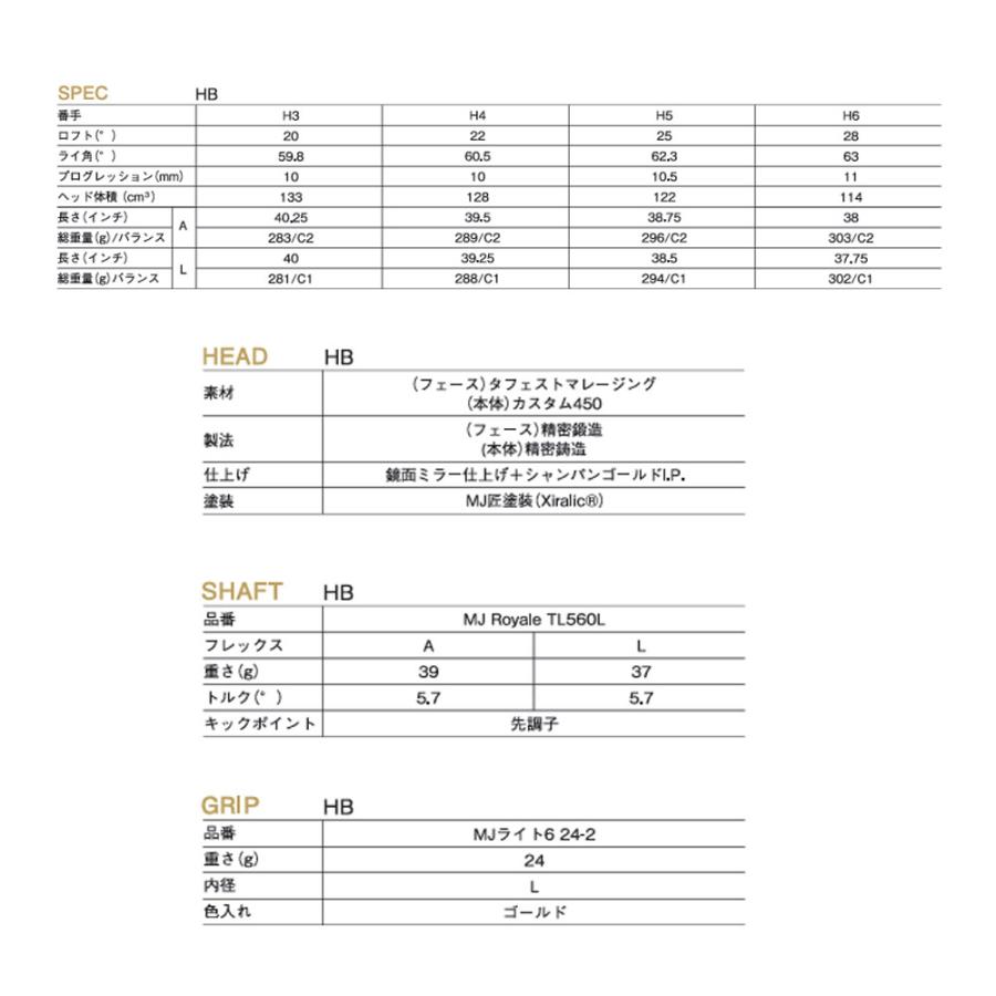 MAJESTY マジェスティ Royale 25 マジェスティ ロイヤル レディス ユーティリティ MJ Royale TL560L シャフト 2025年モデル_8