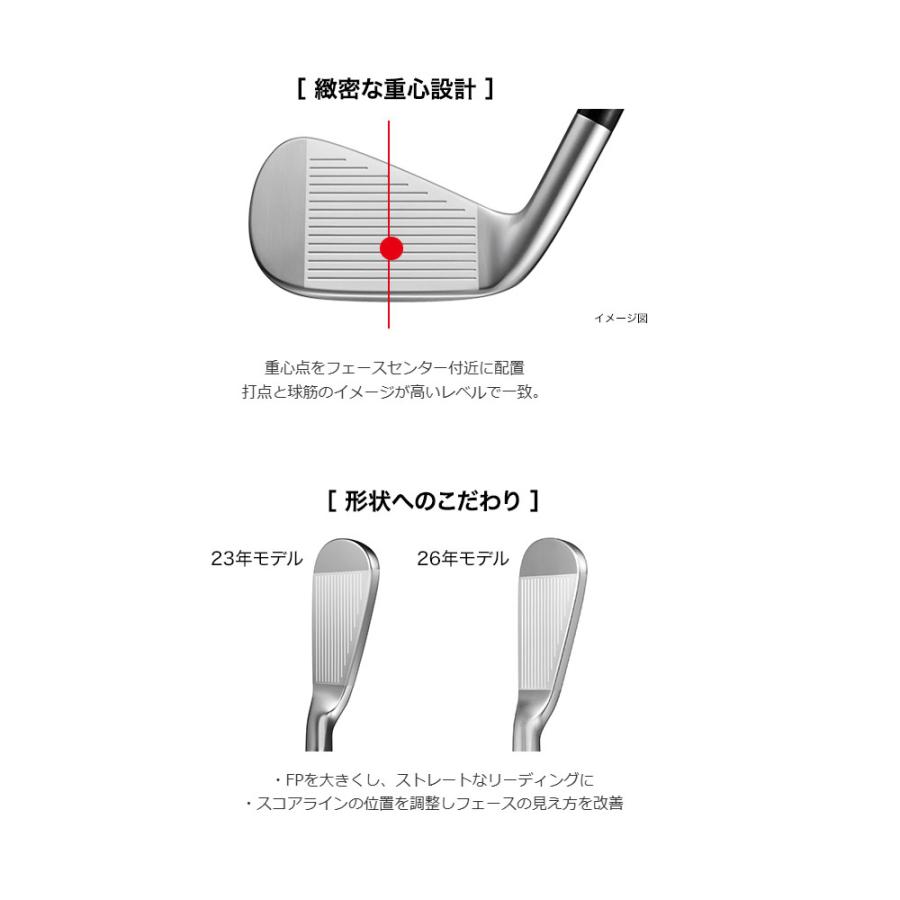 プロギア、02アイアン5-P ユーティリティU6 PRGR（プロギア） 02 アイアン 2026年モデル 5本組（＃6〜P） スペック