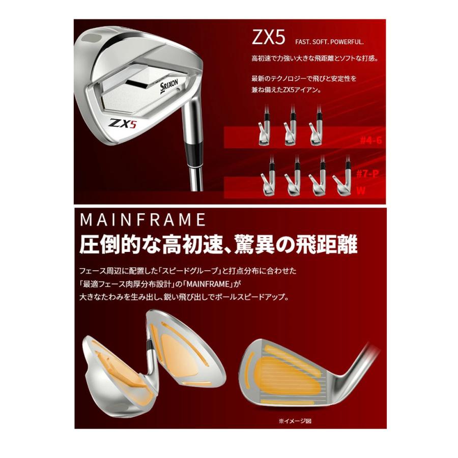 ダンロップ [日本正規品] SRIXON スリクソン ZX5 アイアン 6本組(＃5 