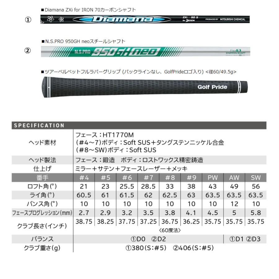 SRIXON ダンロップ スリクソン ZXi4 アイアン 単品（＃4、5、AW、SW