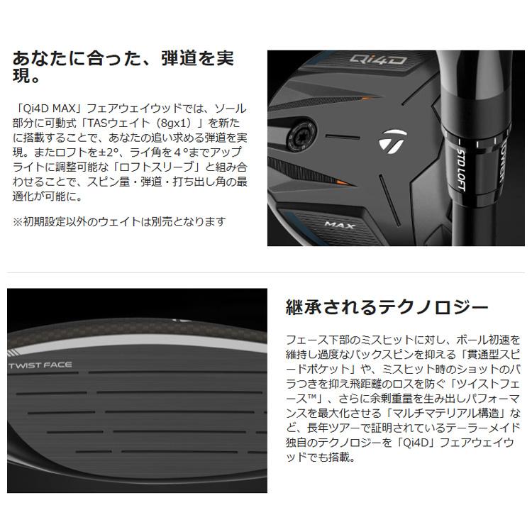 TaylorMade（テーラーメイド） Qi4D Max REAX 55 フェアウェイウッド