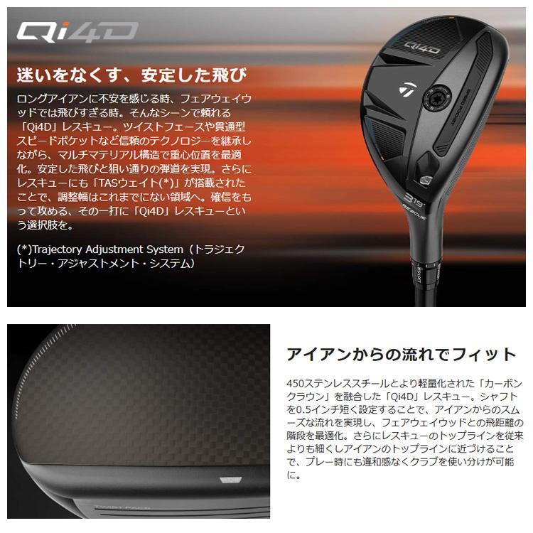 TaylorMade（テーラーメイド） Qi4D REAX 85 レスキュー ゴルフクラブ