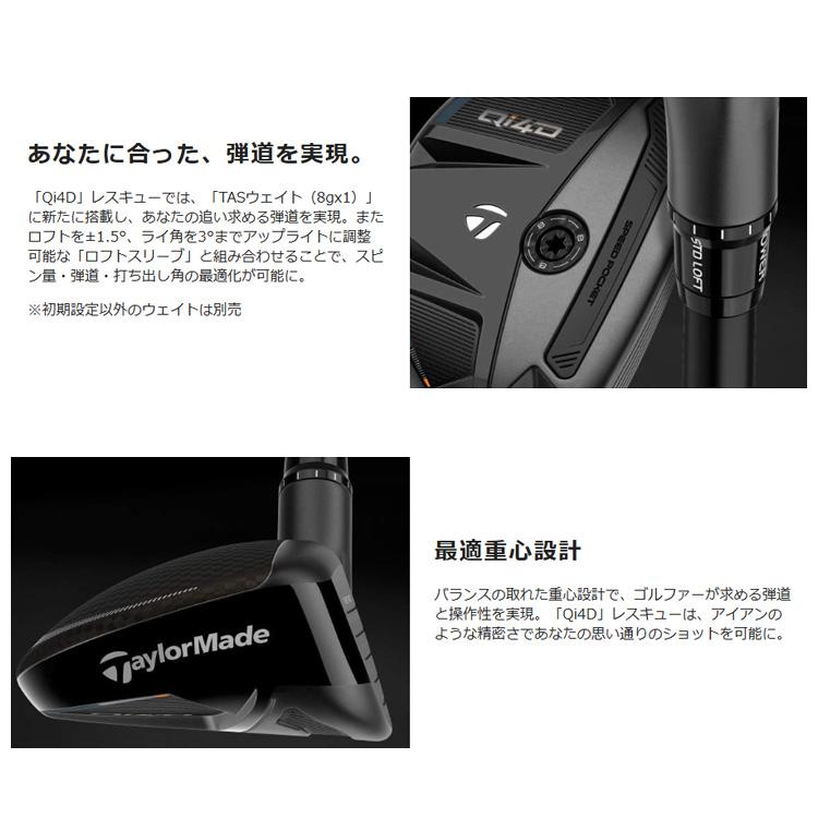 TaylorMade（テーラーメイド） Qi4D REAX 85 レスキュー ゴルフクラブ