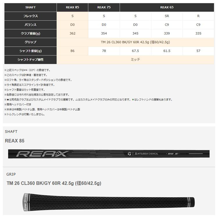 TaylorMade（テーラーメイド） Qi4D REAX 85 レスキュー ゴルフクラブ