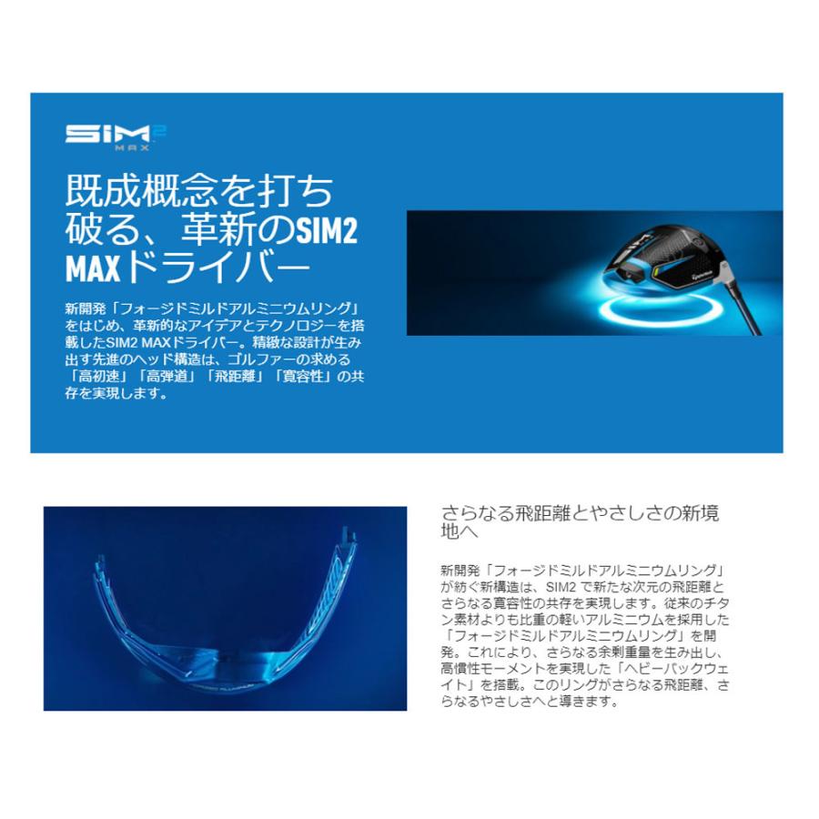 TaylorMade 【USモデル/ヘッド単体】 テーラーメイド SIM2 MAX TaylorMade 【USモデル/ヘッド単体】 テーラーメイド SIM2 MAX