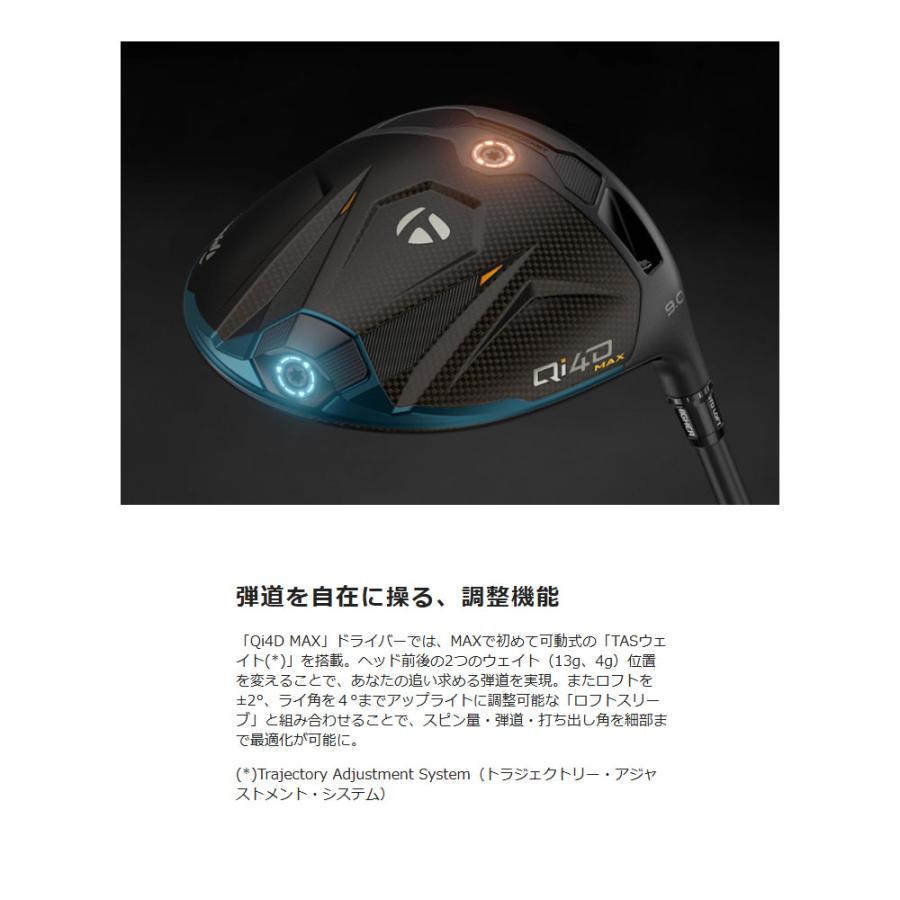 TaylorMade（テーラーメイド） Qi4D MAX ドライバー MITSUBISHI REAX