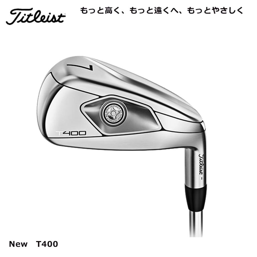 Titleist タイトリスト T400 アイアン 6本組(＃6〜P、W43） NS PRO 