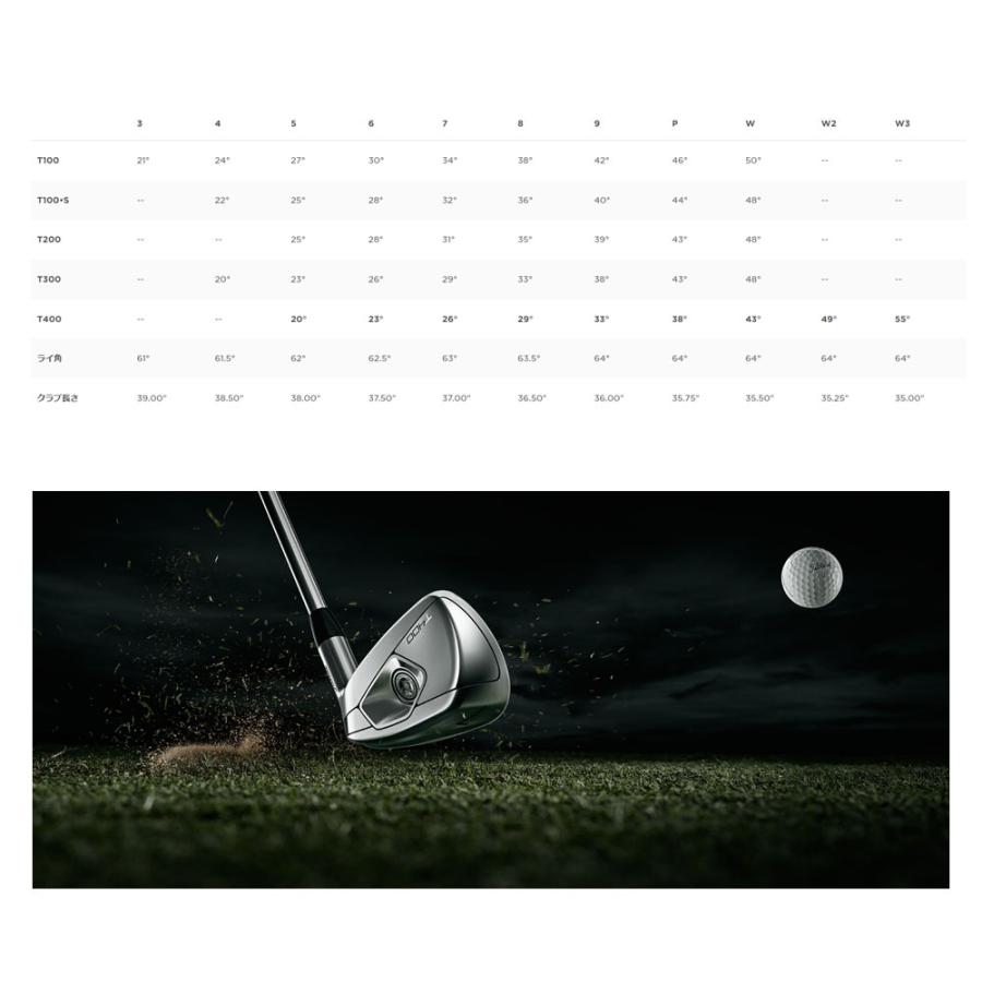 Titleist タイトリスト T400 アイアン 6本組(＃6〜P、W43） NS PRO 