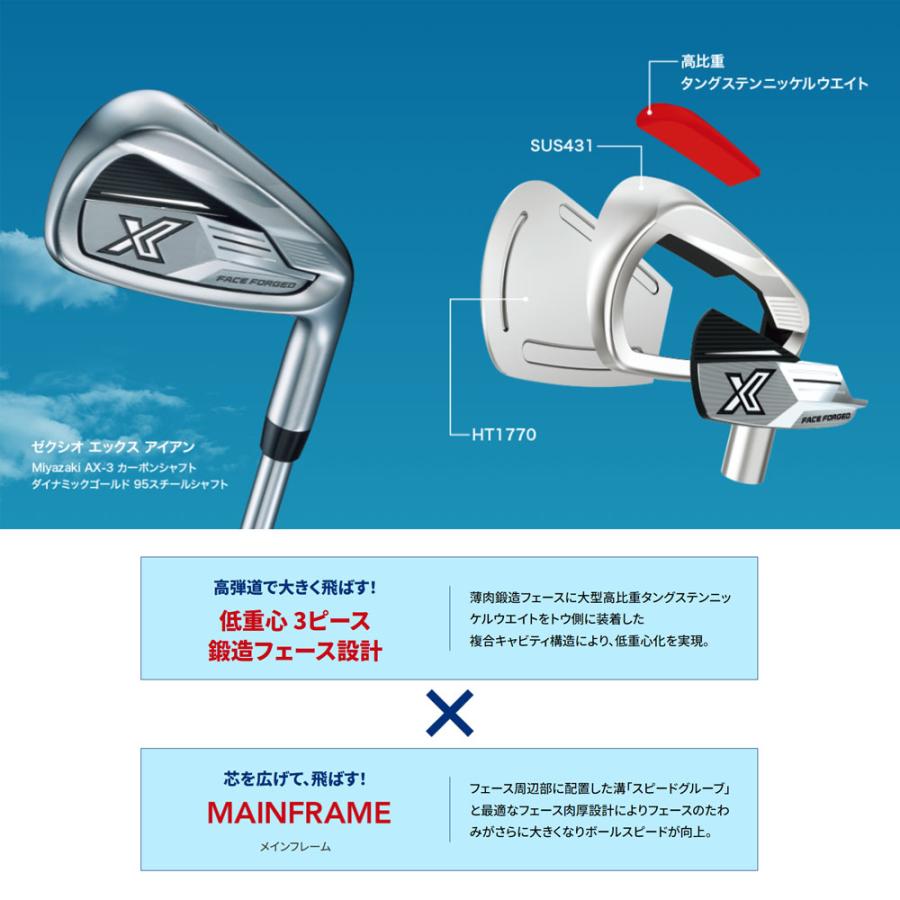 ゼクシオ(XXIO) ゴルフセット XXIO ダンロップ ゴルフ ゼクシオ X-eks アイアンセット 5本組(6-P