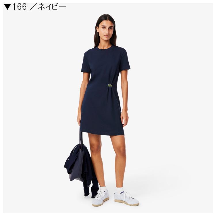 ラコステ レディース ワニロゴプリーツTシャツドレス EF0583-10 LACOSTE（ラコステ） レディース ワニロゴプリーツTシャツドレス