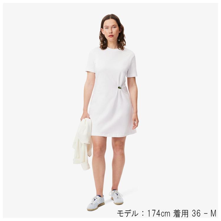 LACOSTE（ラコステ） レディース ワニロゴプリーツTシャツドレス