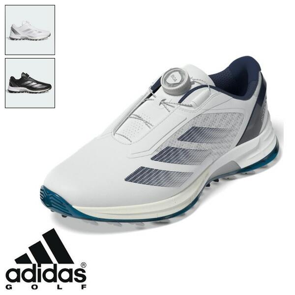 中古　アディゼロ ゼッドジー ロー ボア ホワイト×アイアンメタリック adidas（アディダス） ゴルフシューズ アディゼロ ゼッドジー ロー