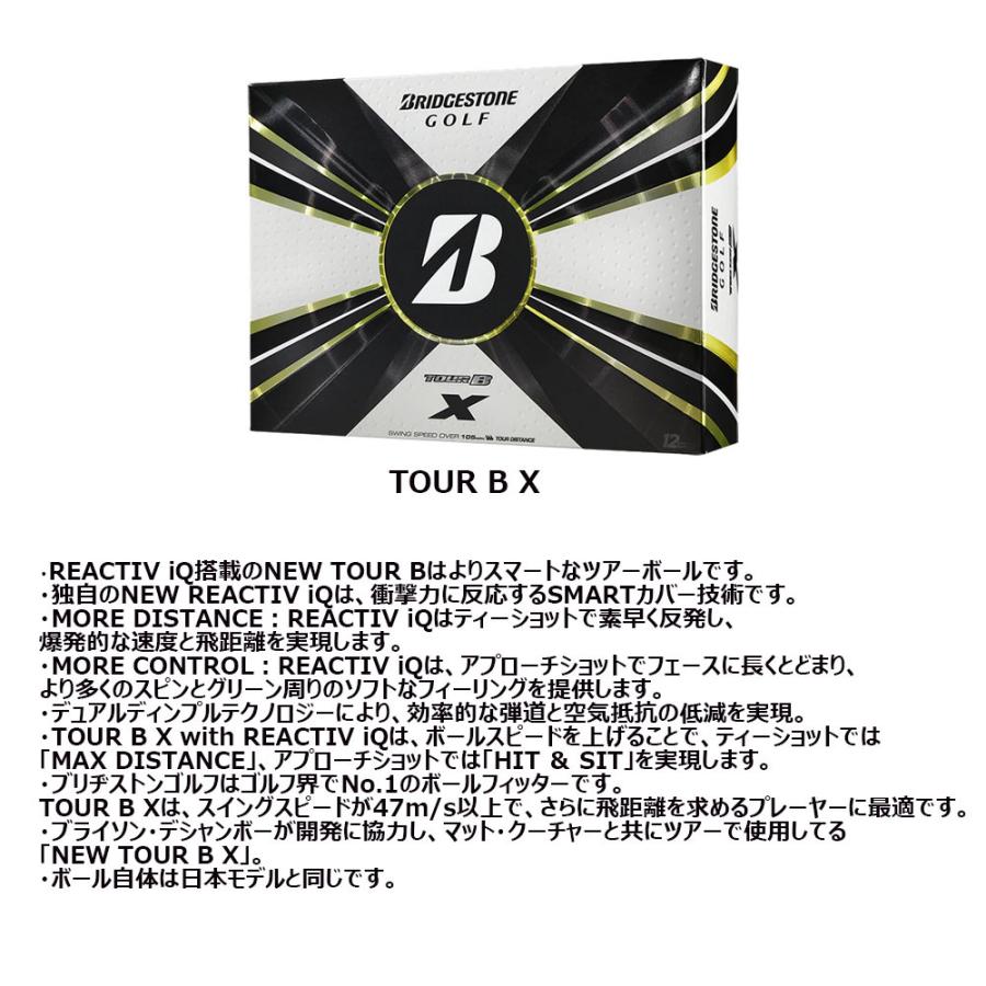 【USモデル】 ブリヂストン 2022 ツアー B シリーズ ゴルフボール 1ダース [12球入り] TOUR B｜golkin｜07