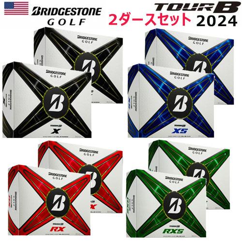 TOURＢ X US品 2ダース BRIDGESTONE（ブリヂストン） 【まとめ買い】【USモデル】 2024 ツアー