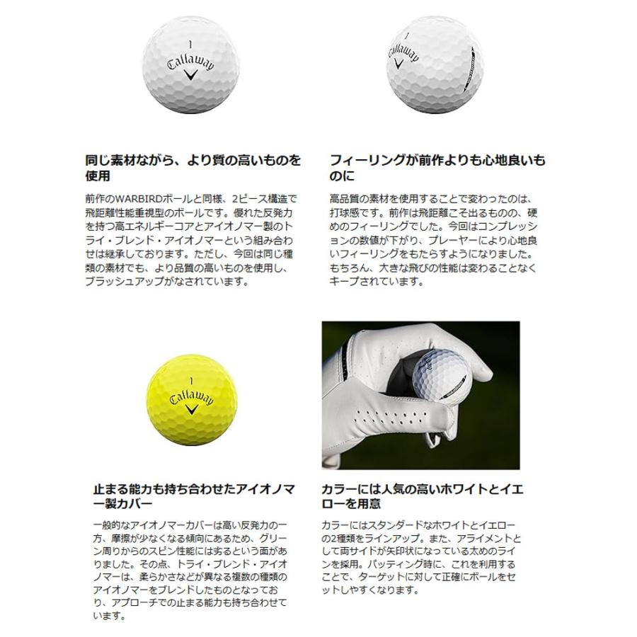 Callaway（キャロウェイ） ゴルフボール WARBIRD DISTANCE 25 1ダース