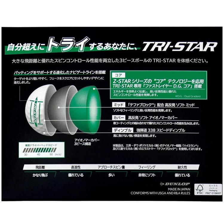SRIXON DUNLOP ダンロップ スリクソン ゴルフボール TRI-STAR ツアー