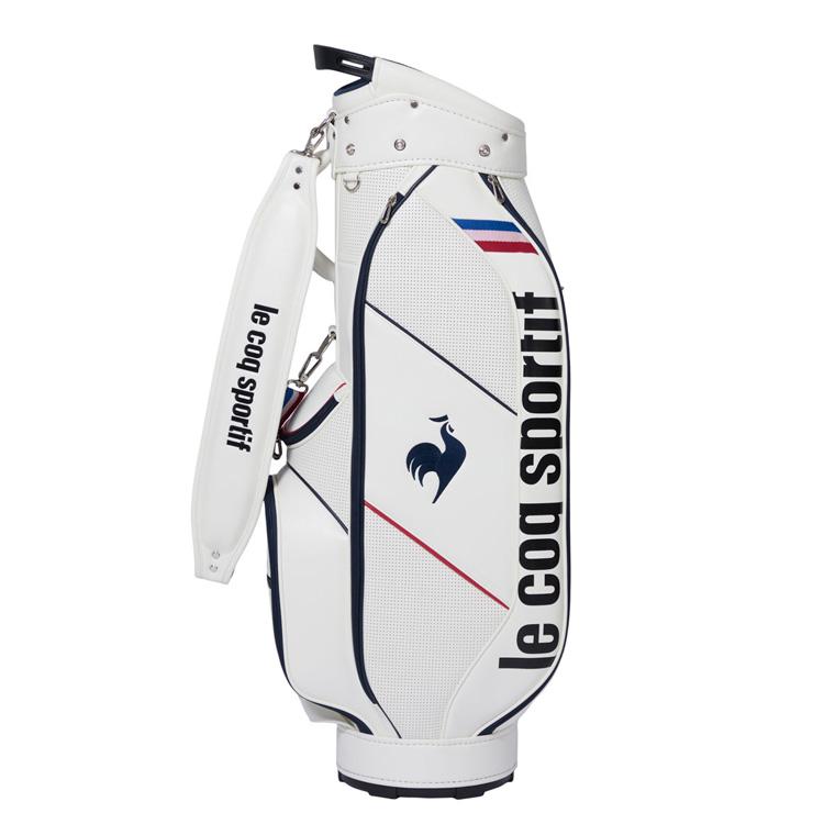 le coq sportif キャディバッグ ゴルフバック　ホワイト le coq sportif golf 【軽量/8.5型】グラデーションデザイン