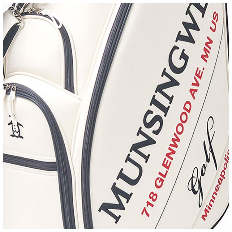 マンシングウェア ゴルフ 9.5型 大口径 キャディバッグ MG5SCB01M ゴルフバッグ カートタイプ 2025年春夏モデル Munsingwear GOLF | ゴルフ プレスト | マンシング 大口径キャディバッグ メンズ 2025年モデル MG5SCB01M
