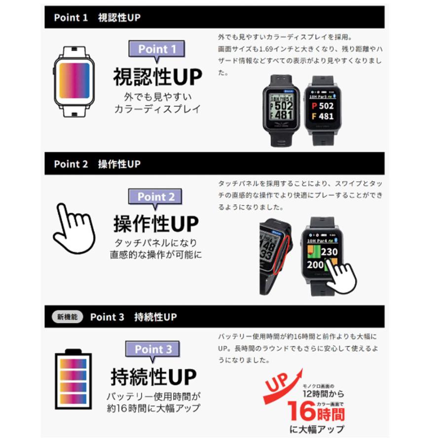イーグルビジョン アクロス ウォッチ AX Watch EV-539 腕時計型 GPS 飛
