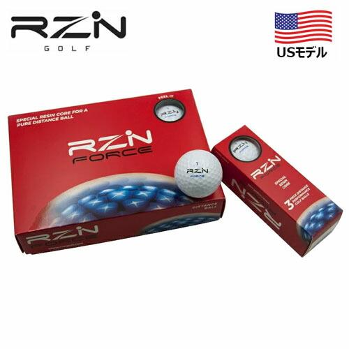 US輸入品 RZN Golf FORCE ゴルフ ボール 3ピース 1ダース(12球入り) 赤