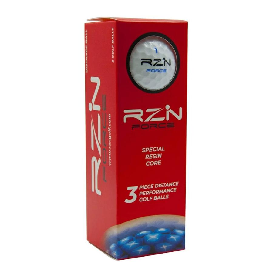 US輸入品 RZN Golf FORCE ゴルフ ボール 3ピース 1ダース(12球入り) 赤