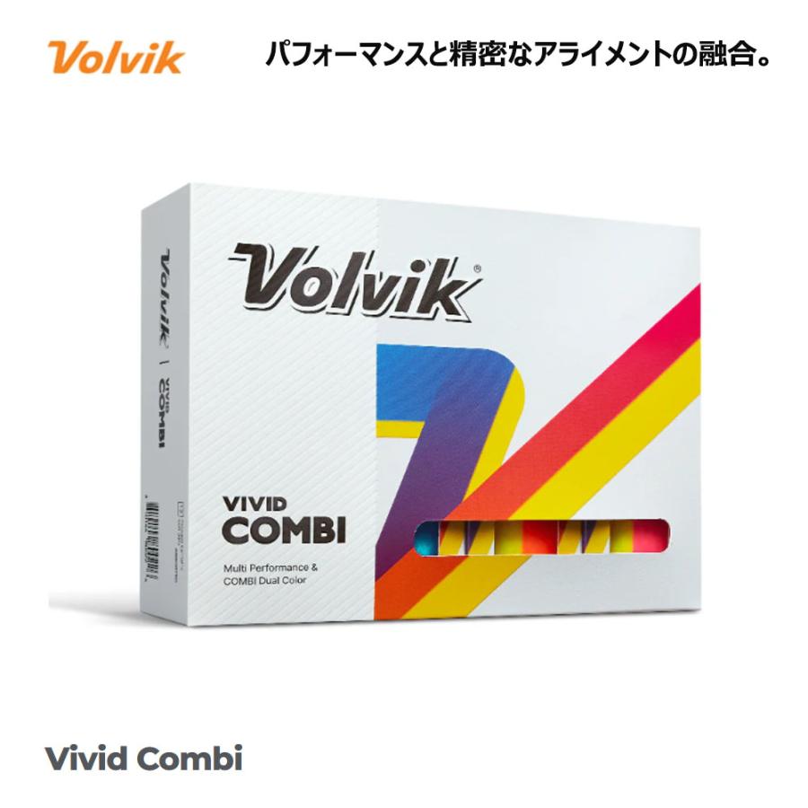 US輸入品 Volvik ボルビック Vivid Combi Assorted ゴルフボール