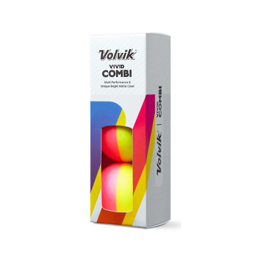 US輸入品 Volvik ボルビック Vivid Combi Assorted ゴルフボール