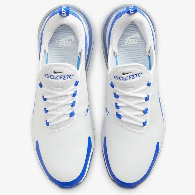 ナイキ ゴルフシューズ NIKE AIR MAX 270 G エアマックス 270 G ホワイト/ブラック/レーサーブルー/ピュアプラチナム メンズシューズ CK6483-106｜golkin｜06