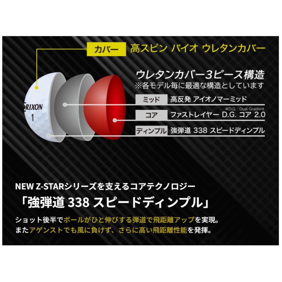 【まとめ買い】 ダンロップ スリクソン Z-STAR XV ゴルフ ボール 2ダース [24球] 2025年モデル 9代目 日本正規品_10
