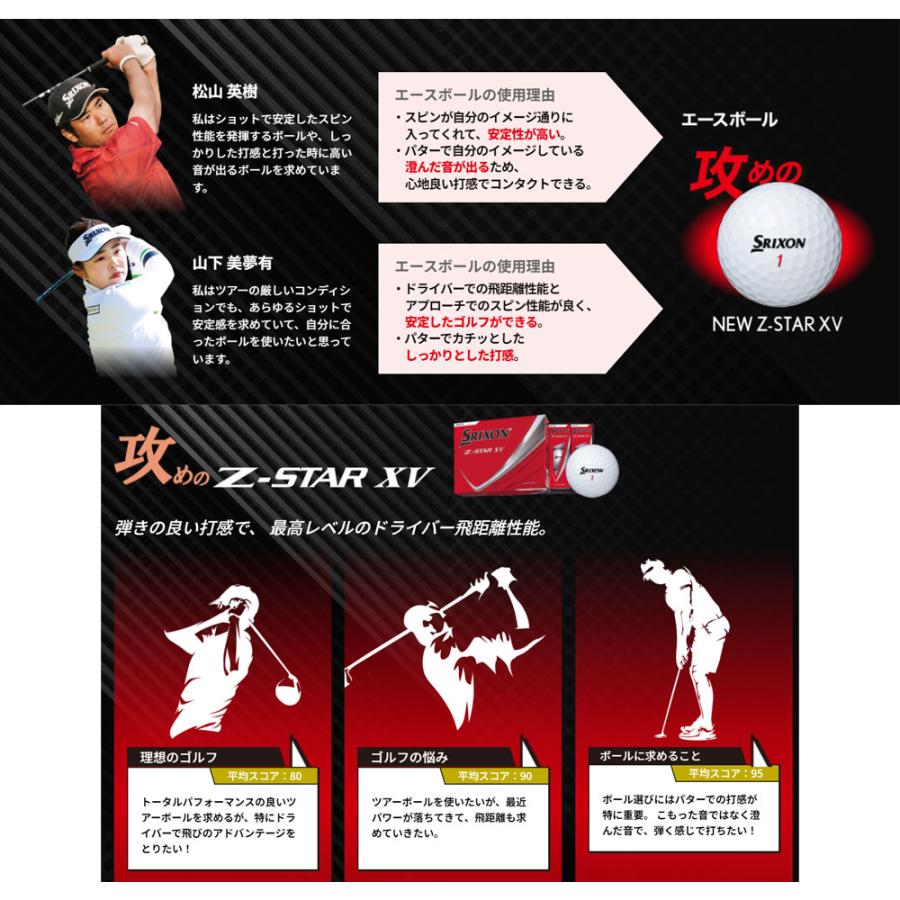 【まとめ買い】 ダンロップ スリクソン Z-STAR XV ゴルフ ボール 2ダース [24球] 2025年モデル 9代目 日本正規品_6