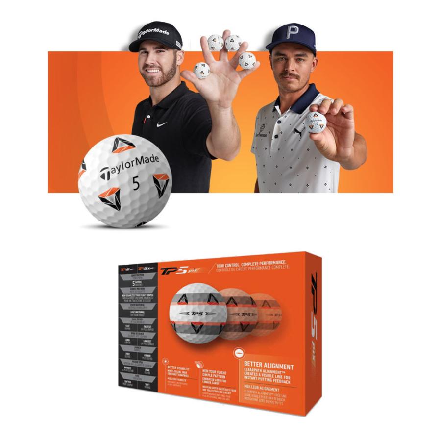 TaylorMade - USモデル テーラーメイド New TP5 Pix USA ゴルフボール Amazon | TaylorMade 2021 TP5 Pix USA Golf Balls