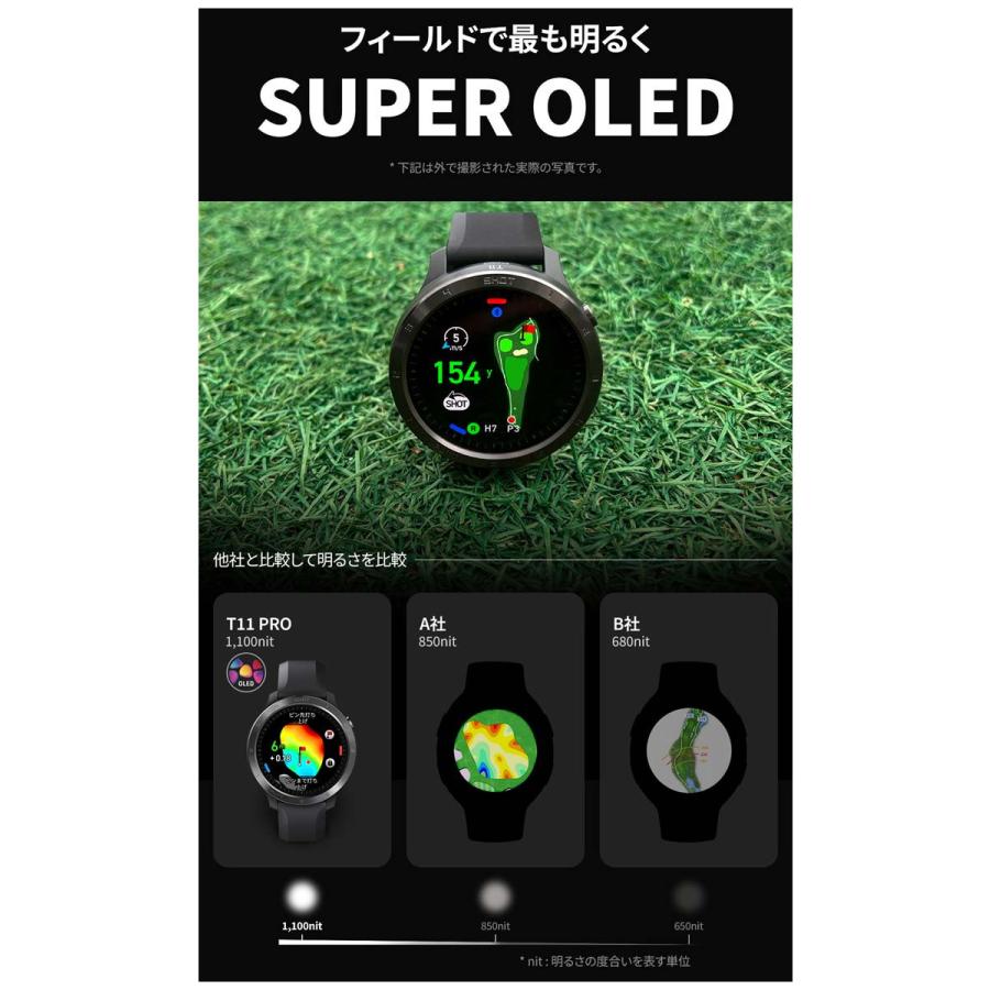 VOICE CADDIE ボイスキャディ T11PRO 腕時計型 GPS ゴルフウォッチ 距離計の画像