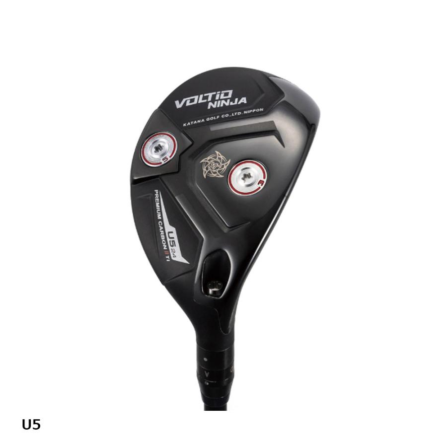 ダフリに強い!シニア用カタナスオードスナップウッドLX-9ユーティリティアイアン KATANA GOLF カタナゴルフ ユーティリティ VOLTIO NINJA PREMIUM
