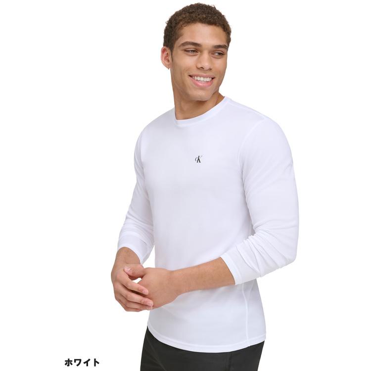 カルバンクライン CALVIN KLEIN ラッシュガード メンズ 水着 UPF 40+ 長袖 Tシャツ ブラック CB4HJ102｜golkin｜02