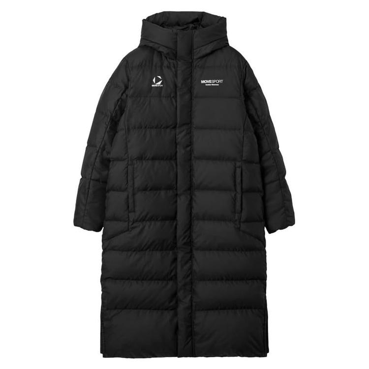 デサント ダウンジャケット ムーブスポーツ MOVESPORT ロングダウンコート はっ水 軽量 防寒 防風 保温 トレーニング ランニング ウォーキング メンズ ST5FDJ00M ブラック DESCENTE（デサント） ダウンジャケット ムーブスポーツ MOVESPORT