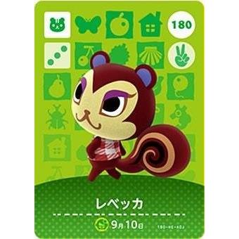 どうぶつの森 amiiboカード 第2弾 【180】 レベッカ : ゴールデン