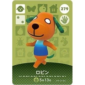 どうぶつの森 amiiboカード 第3弾 【279】 ロビン : ゴールデンホビー