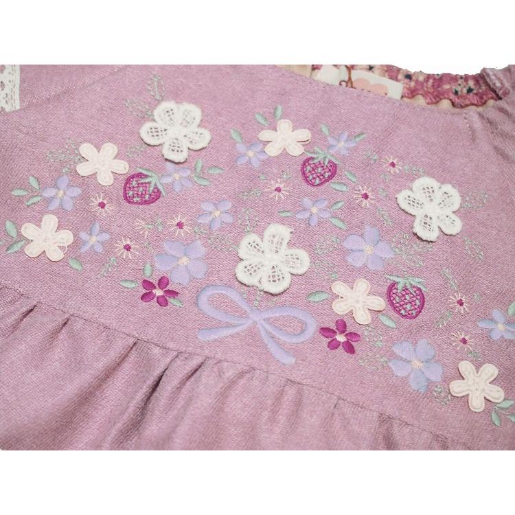 新品 Souris クラシカルフラワー ジャンパースカート 130 Souris ジャンパースカート スーリー 女の子 90cm 100cm 110cm