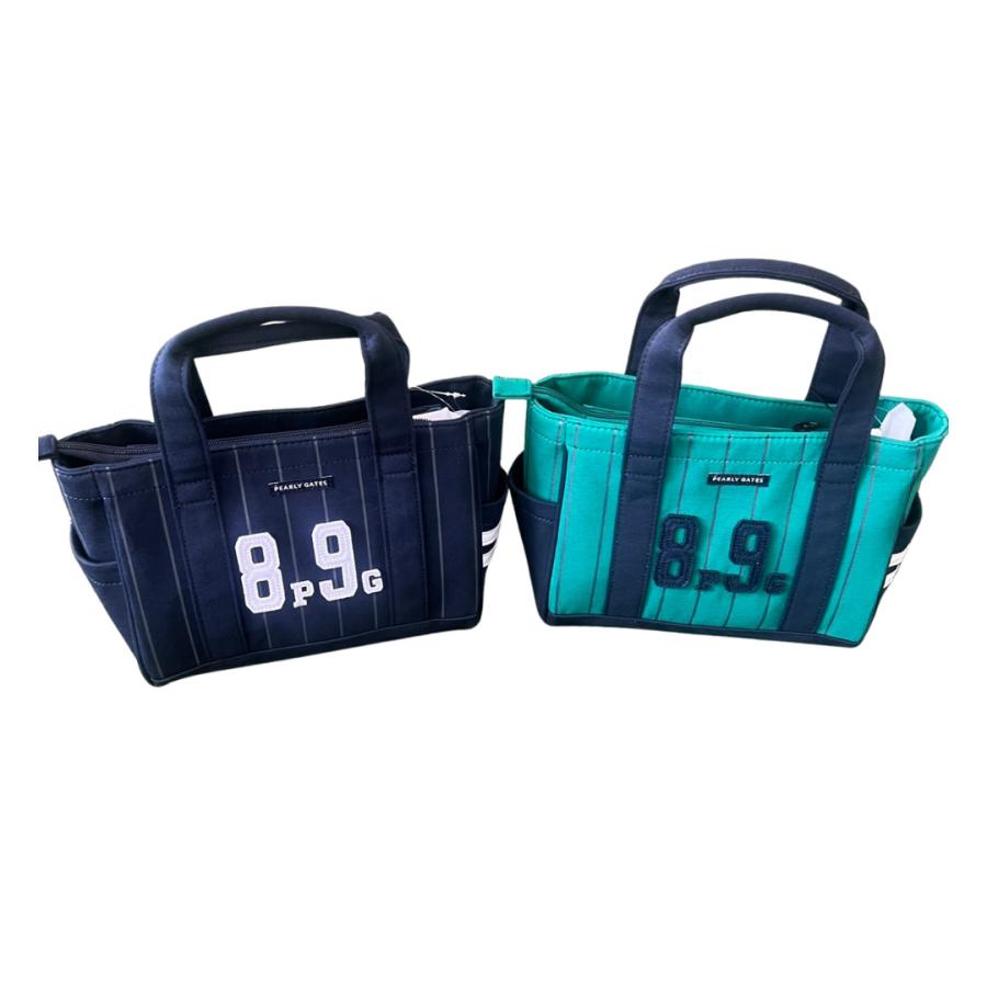 PEARLY GATES GATESピンストライプ柄裏毛カートバッグ (UNISEX