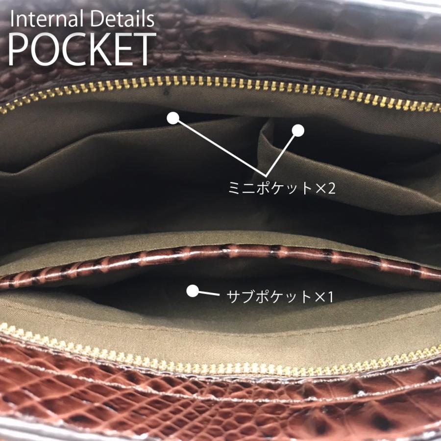 クロコダイル調 レザー クラッチバック 軽量 コンパクト 型押し 合皮 エンボス セカンドバッグ ビジネスバッグ ハンドバッグ 鞄 ワニ柄 クロコ調 メンズ ギフト｜golwis｜09